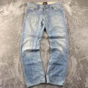 Vintage Rich & Skinny Jeans Womens 28x30 Light Wash Enzyme Wash Straight Leg USA